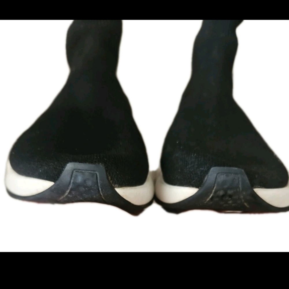 Balenciaga Womens Black And White Speed 2.0 Knit Sock Trainer Designer Sneaker 6 - Picture 5 of 14